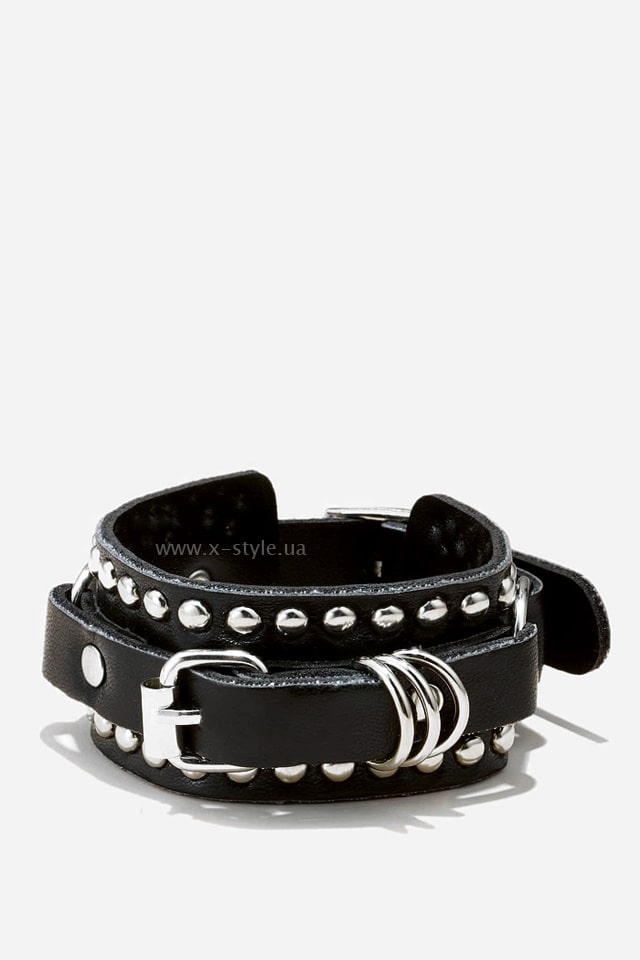 Leather Bracelet with Rings XJ139, 9
