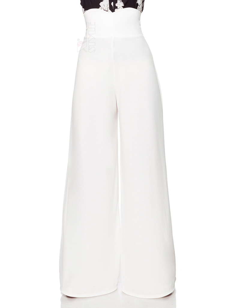 Белые широкие женские брюки Belsira, 3