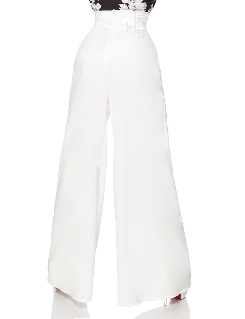 Білі широкі жіночі штани Belsira, 5