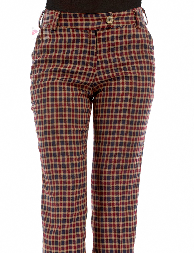 Women's Plaid Pants X8050, 5
