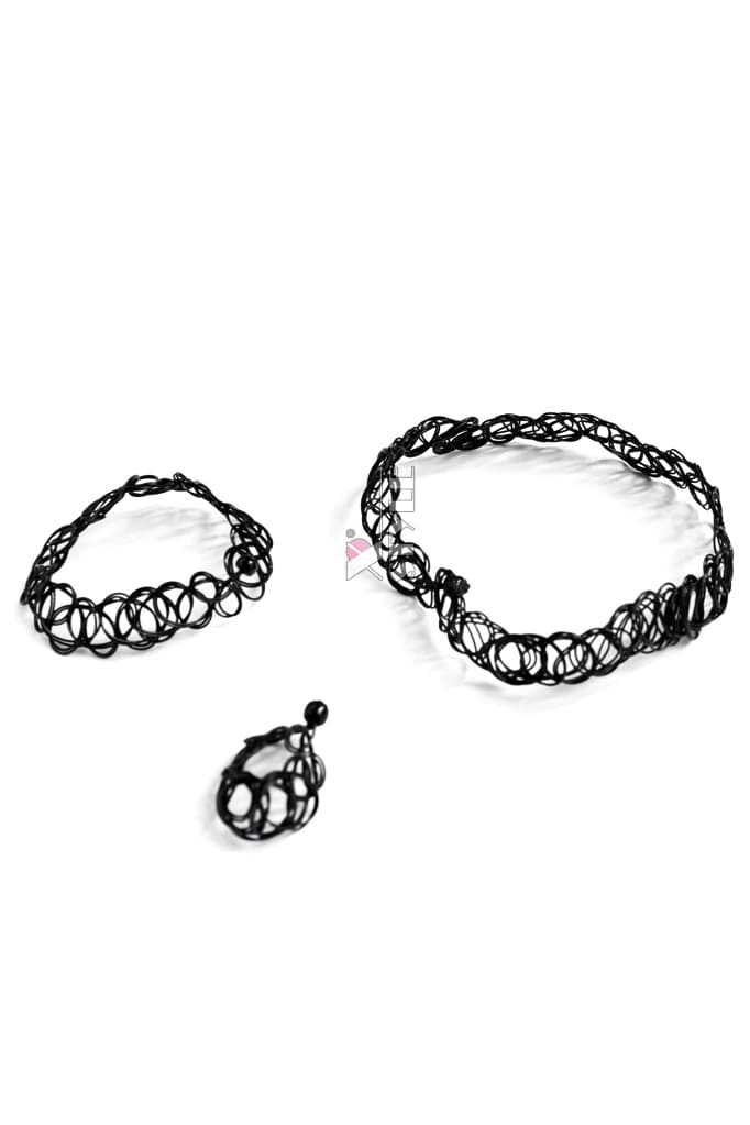 Ожерелье-чокер с браслетом и кольцом XJ7002, 11
