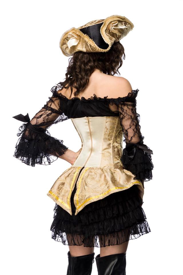 Women's Pirate Costume (Dress, Corset, Hat), 7
