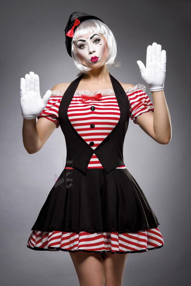 Women's Mime Costume M8072, 9