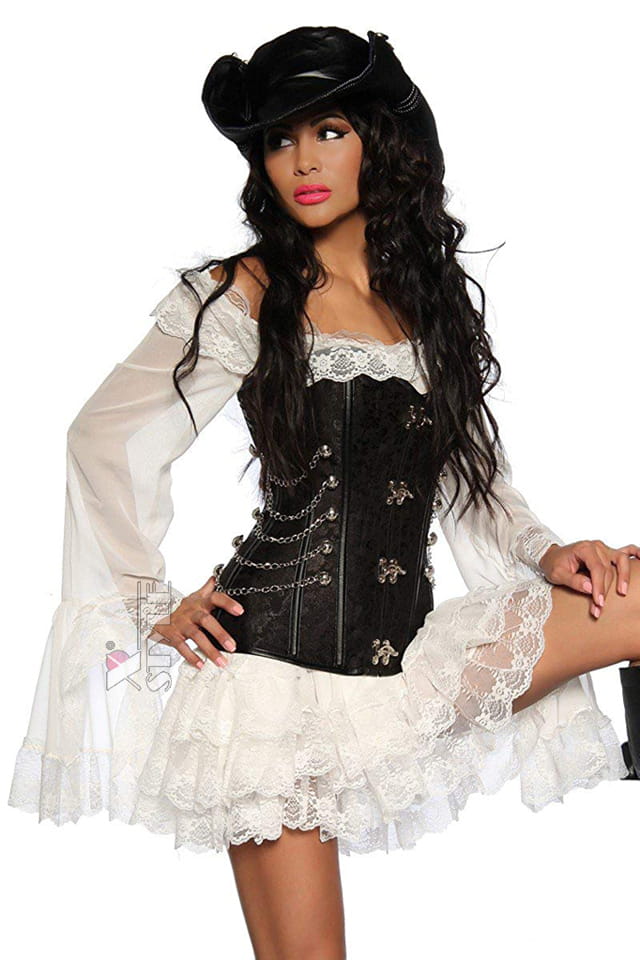 Пиратское платье с кружевом A172, 3