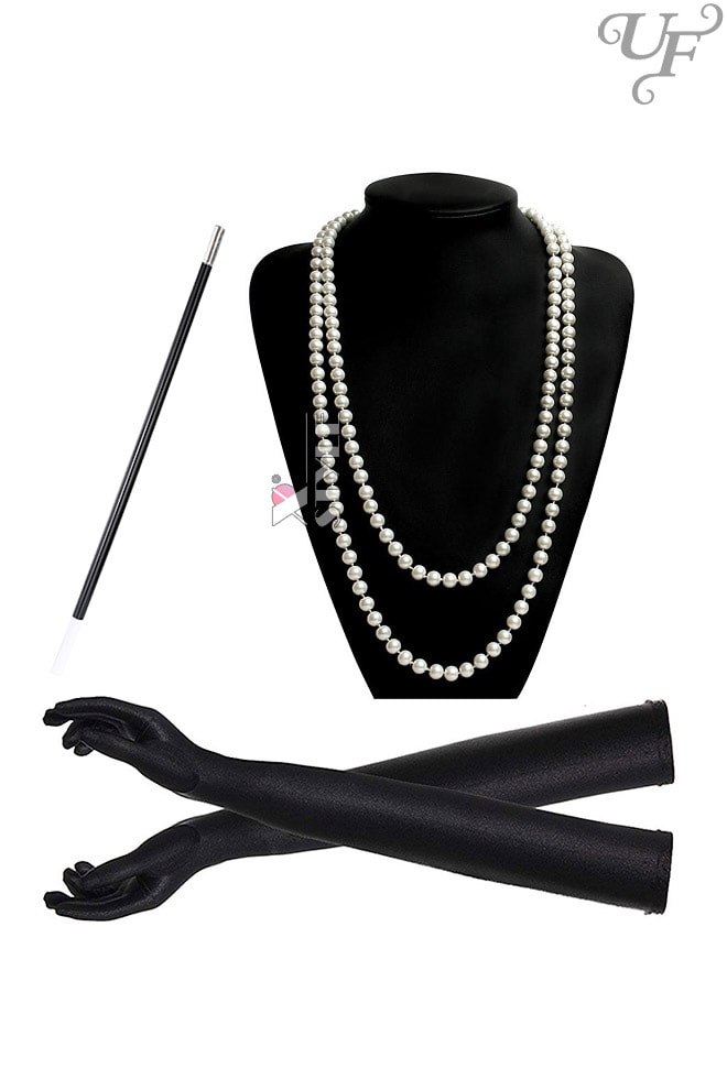 Gatsby Accessories (Gloves, Cigarette Holder, Beads)