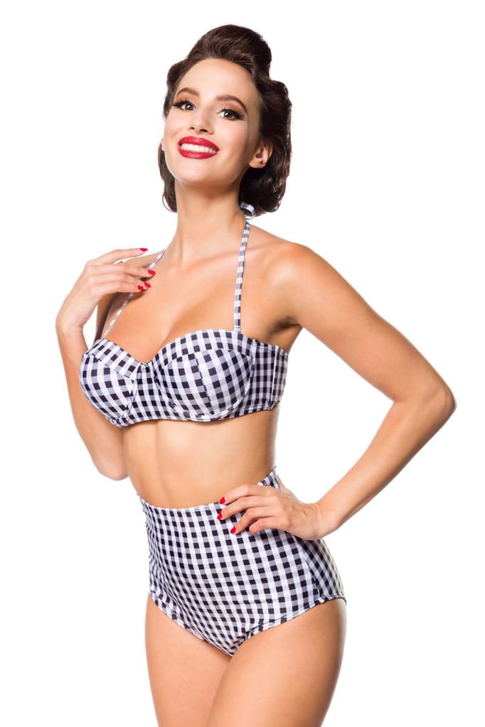 Retro Checkered Swimsuit, 9