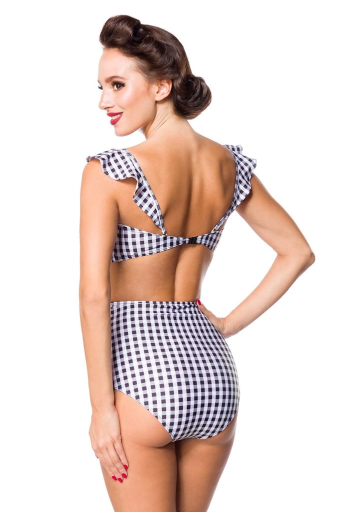 Retro Checkered Swimsuit, 11