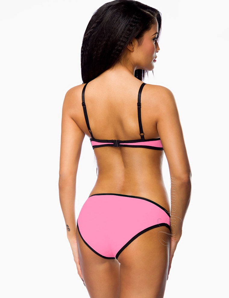 Neoprene Pink Bikini Swimsuit, 5