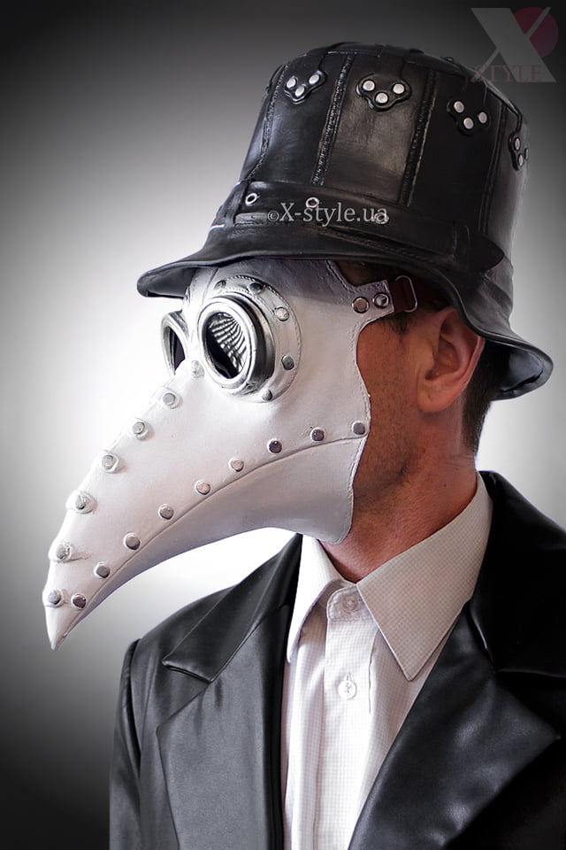 Белая маска чумного доктора XA1072, 5