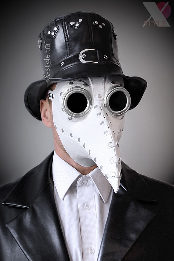 White Plague Doctor Mask XA1072, 7
