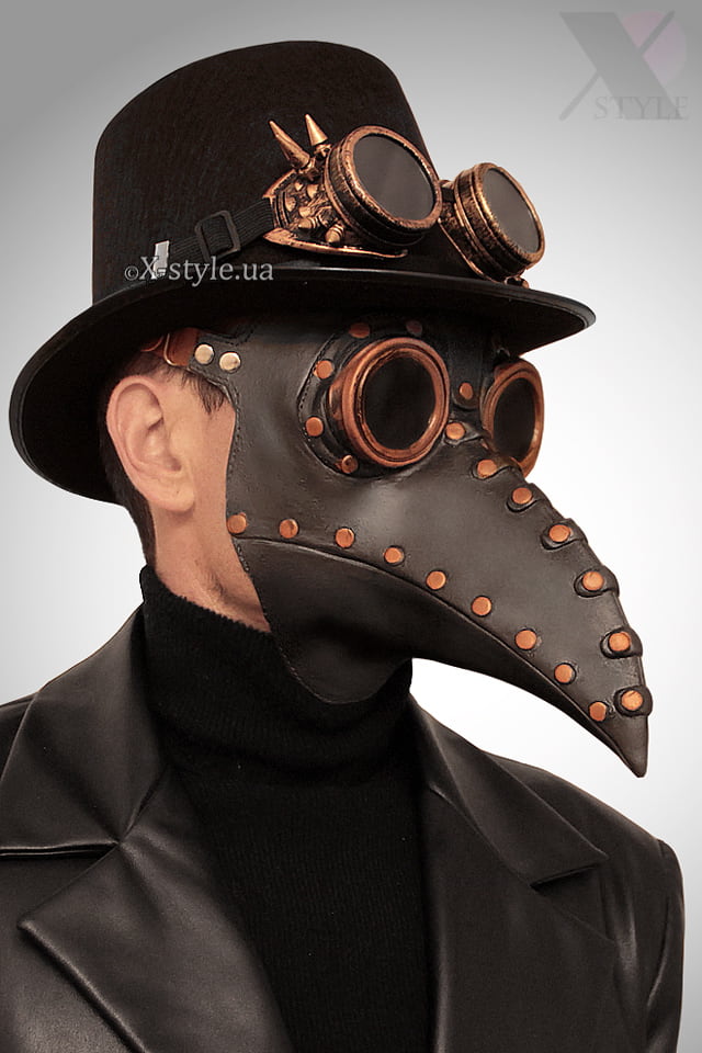 Комплект "Чумной доктор" (маска, шляпа, очки), 5