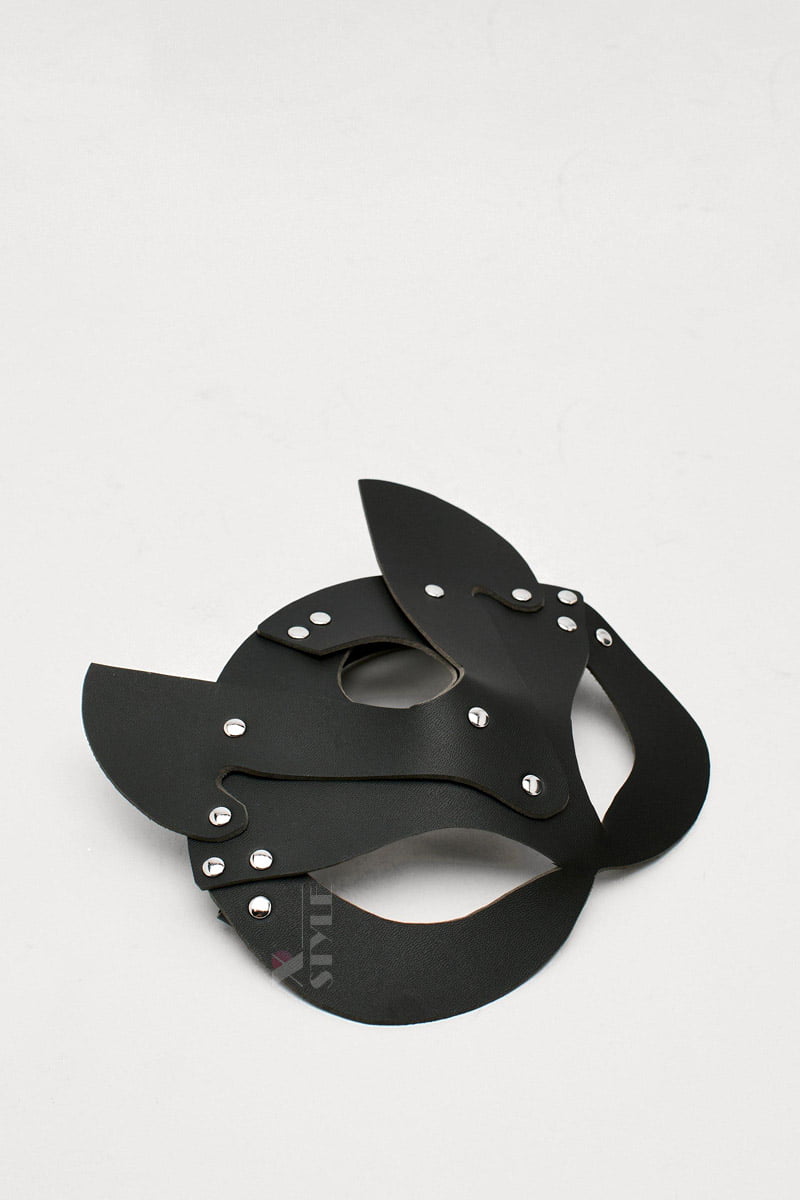 Faux Leather Cat Mask X1200 Black, 5