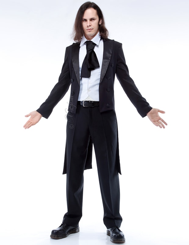 Men's Tailcoat Tuxedo Costume (waistcoat, plastron, scarf), 5