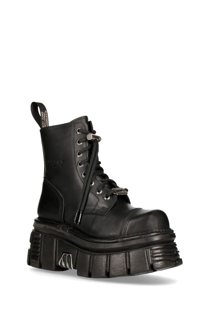 W310065 Leather Platform Boots , 9