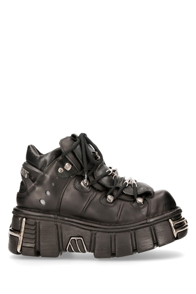 New Rock Platform Leather Boots, 9