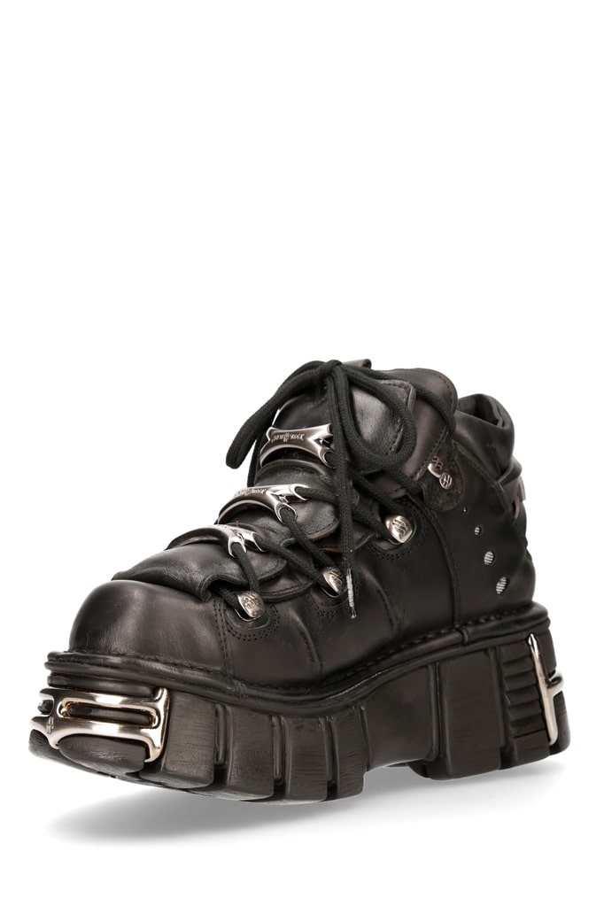 New Rock Platform Leather Boots, 13