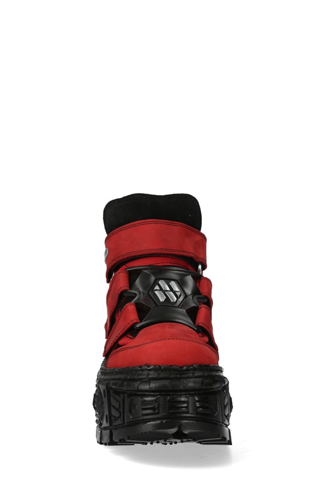 ALASKA ANTE Chunky Leather Platform Sneakers, 11