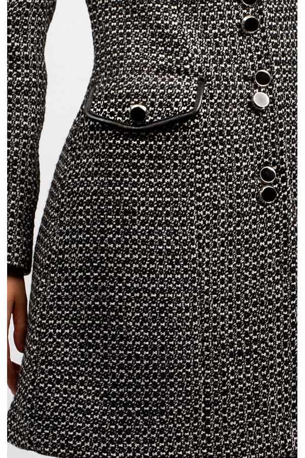 Tweed Demi-Season Women's Coat Х4058, 5