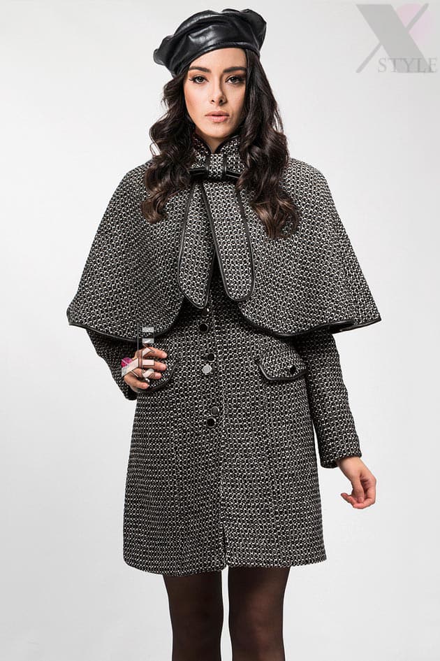Tweed Shawl to Coat 114058
