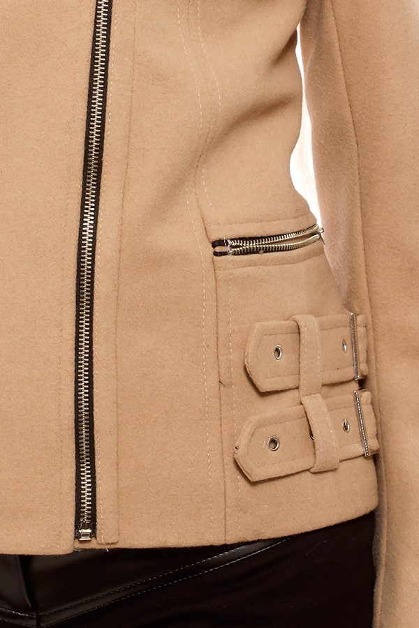 Winter Short Coat with Zippers X5028, 5