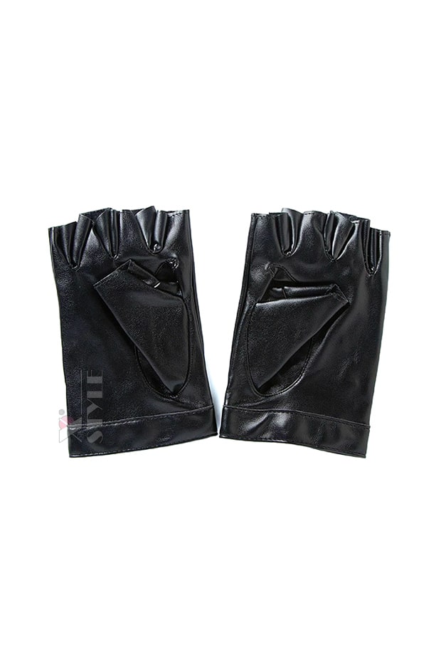 Жіночі шкіряні рукавички з клепками X1190, 9