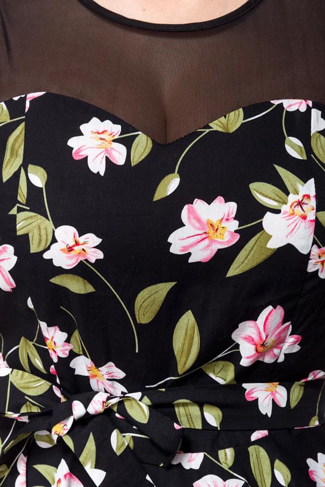 Сукня в стилі Ретро з квітковим візерунком B5516, 11