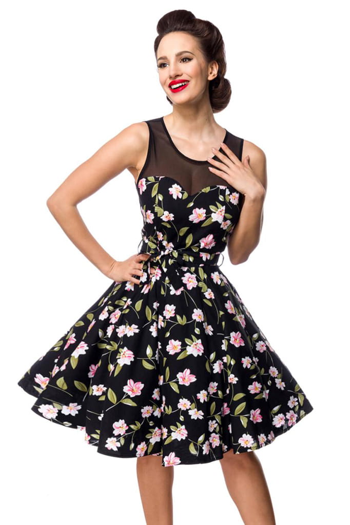 Платье в стиле Ретро с цветочным узором B5516, 3