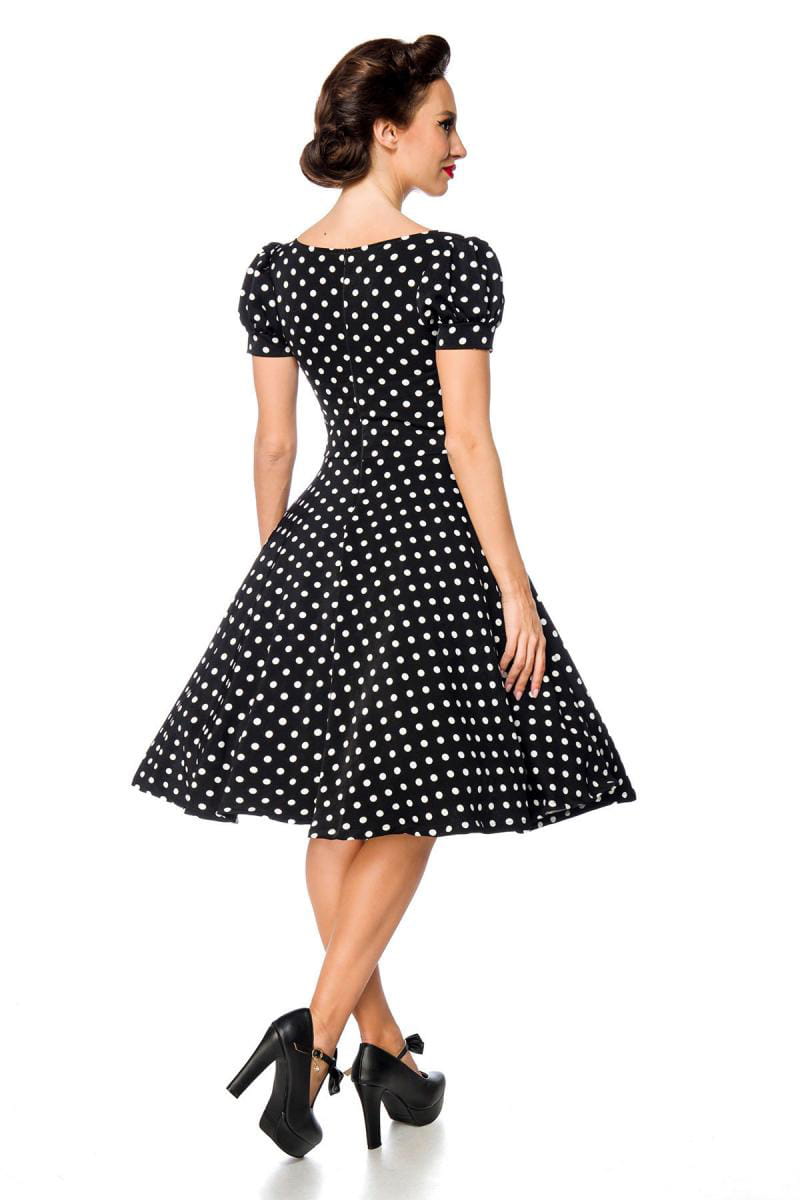 Vintage Polka Dot Short Sleeve Dress, 3