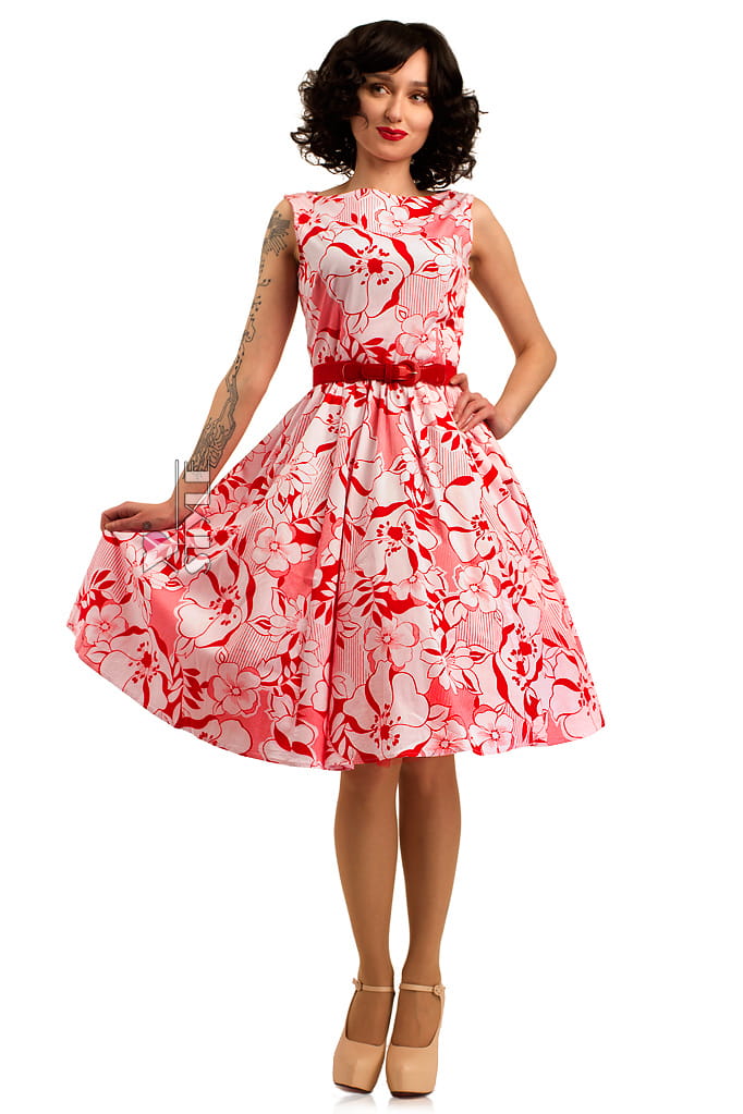 Summer Floral Swing Dress X5349, 9