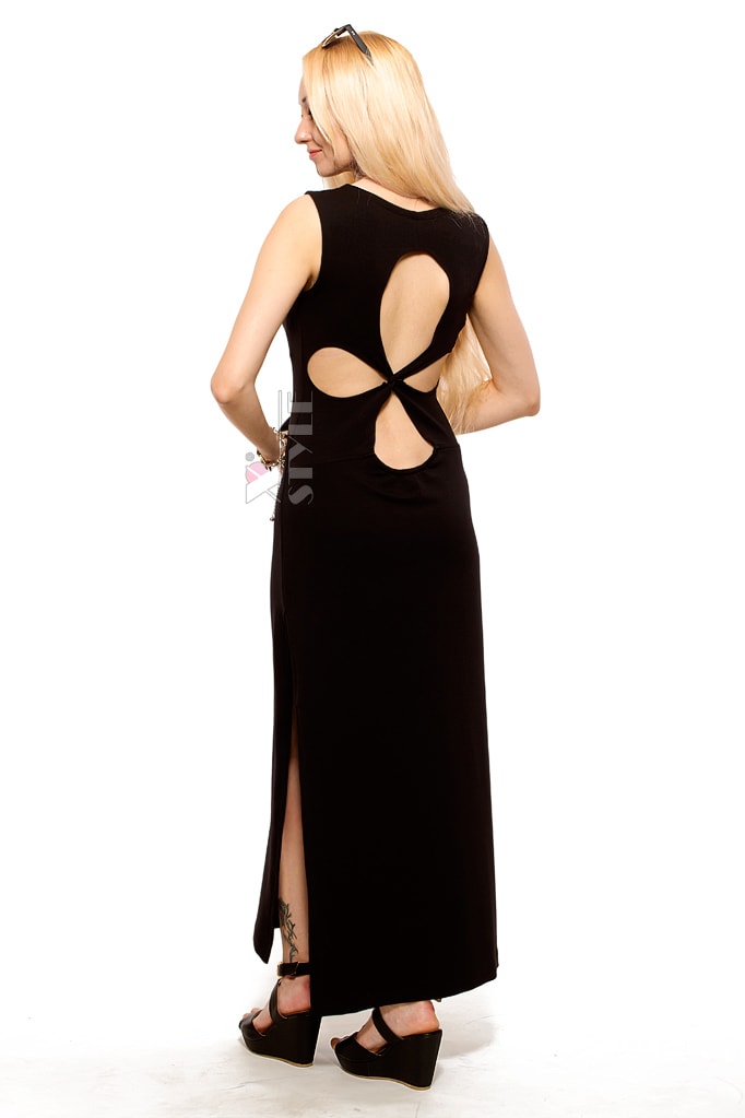 Довга сукня з вирізами на спині X5465, 5