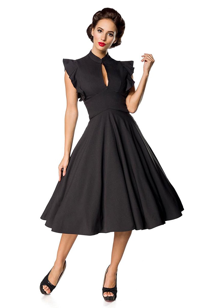 Elegant Black Swing Retro Dress, 7