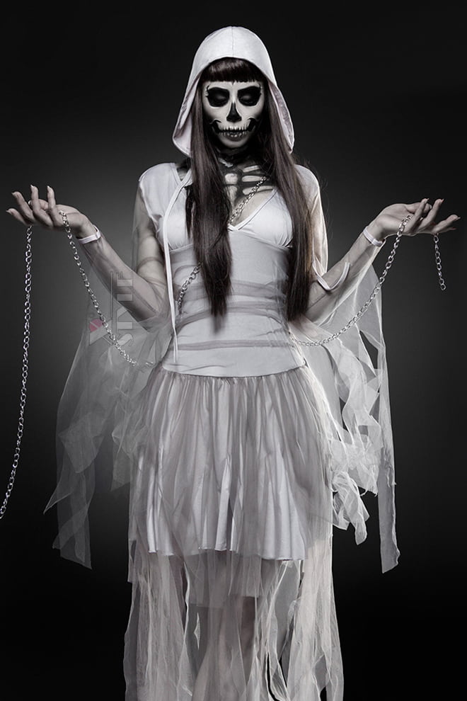 Skeleton Ghost Costume, 3