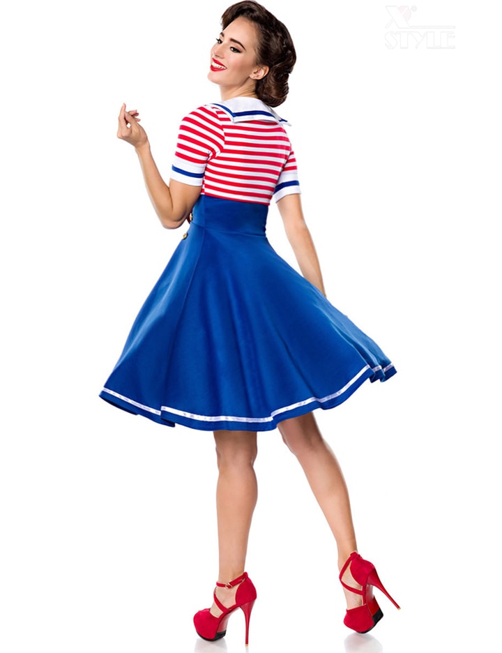 Belsira Navy Style Swing Dress, 5