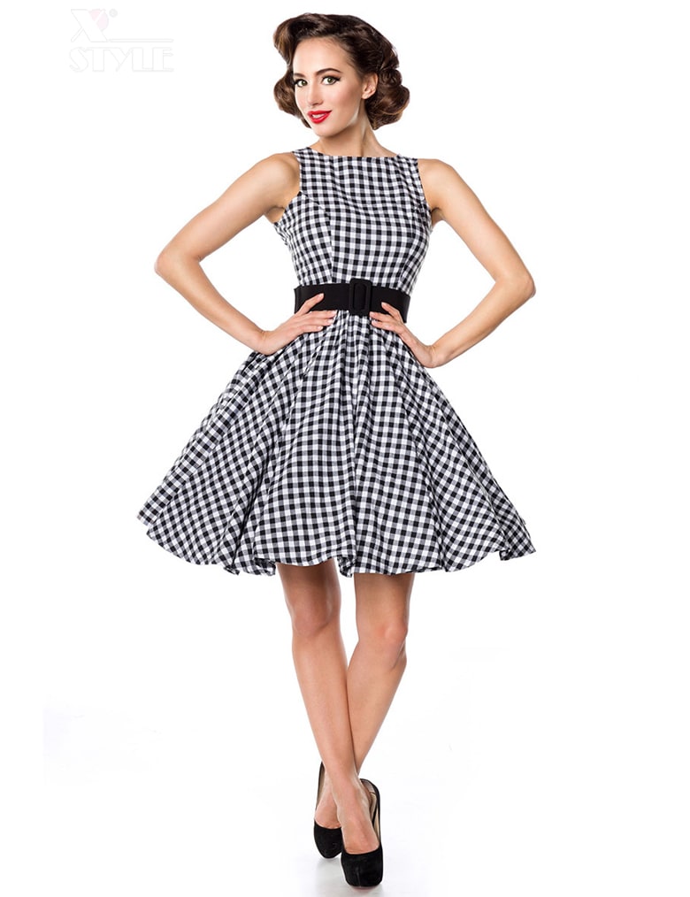 Платье в стиле 50-х с поясом, 7