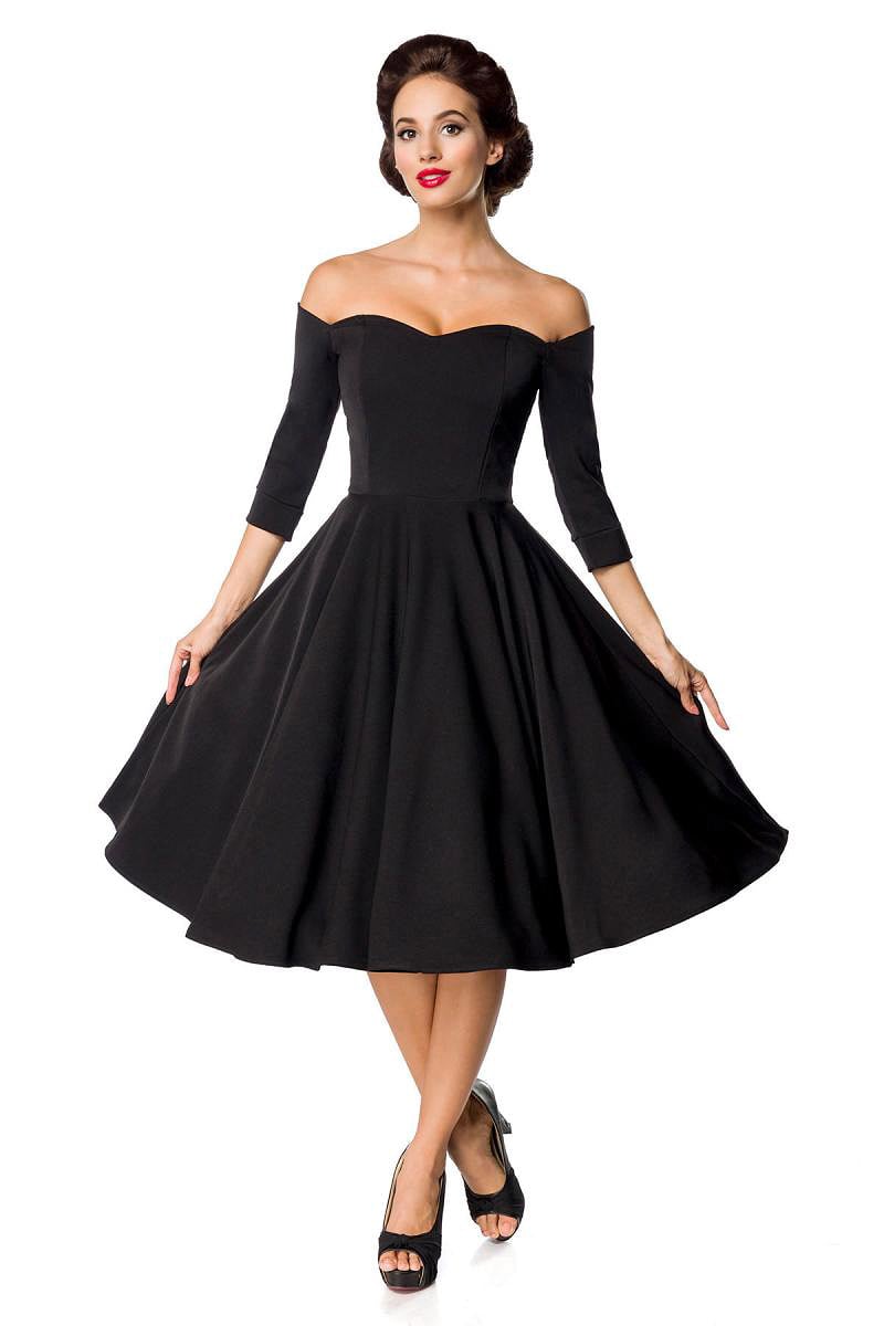 Винтажное черное платье Belsira, 7