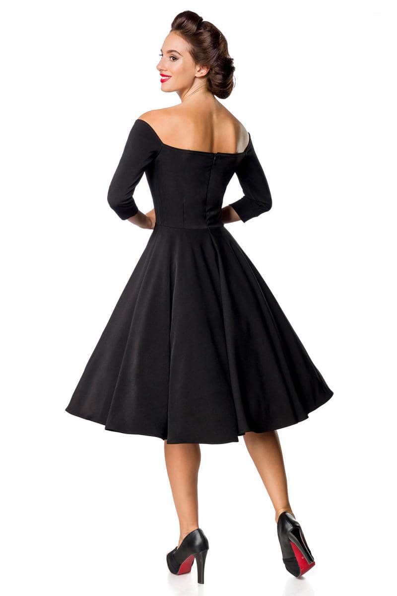 Heart-shaped Neckline Premium Vintage Dress, 3
