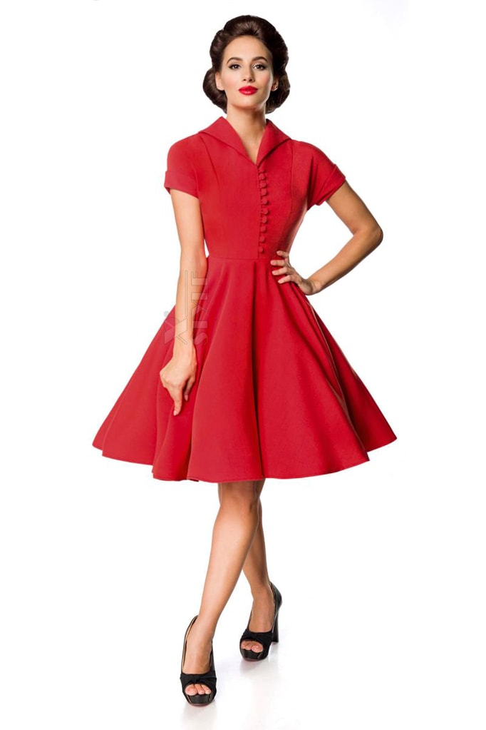Червона сукня Retro B5401, 3
