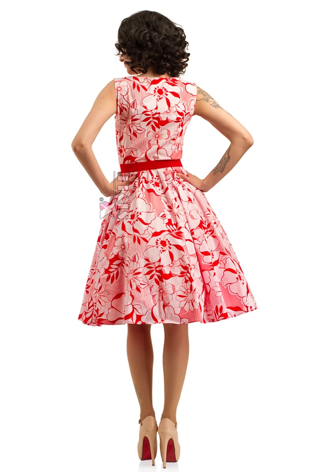 Летнее платье с цветочным узором X5349, 3