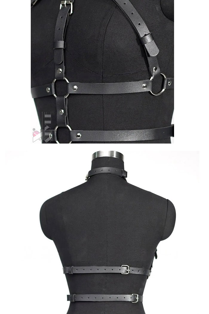 PU Leather Harness Top XC3037, 9