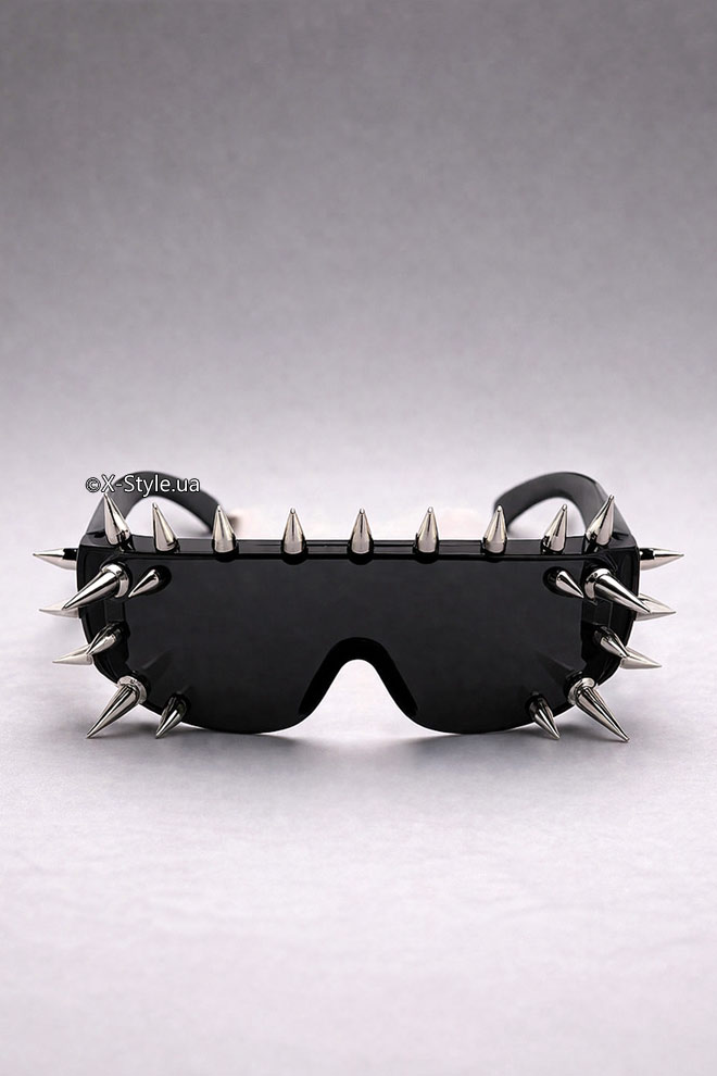 Y2K Nomada Moto Spiked Glasses, 17
