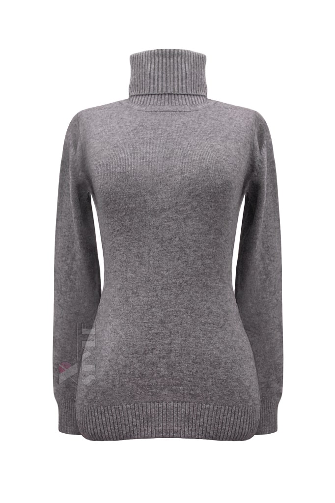 Women's Turtleneck Sweater with Wool XC1031, 9