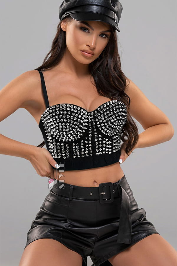 Studded Bustier Top, 7