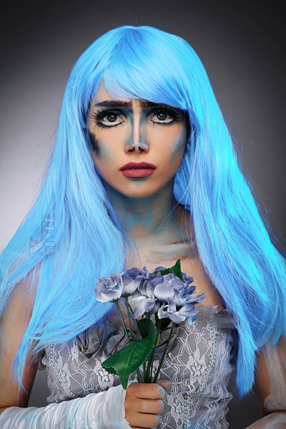 Голубой парик Cosplay Couture, 3