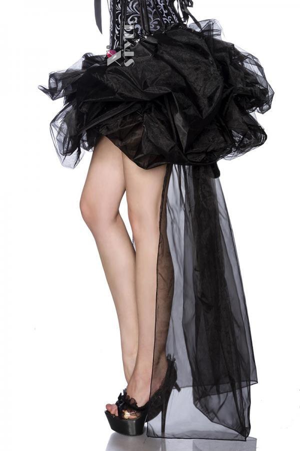 Полупрозрачная юбка-балеринка со шлейфом, 9