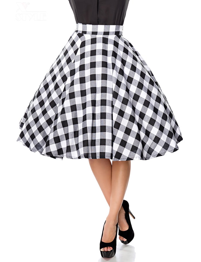 Belsira 50s Plaid Skirt, 7