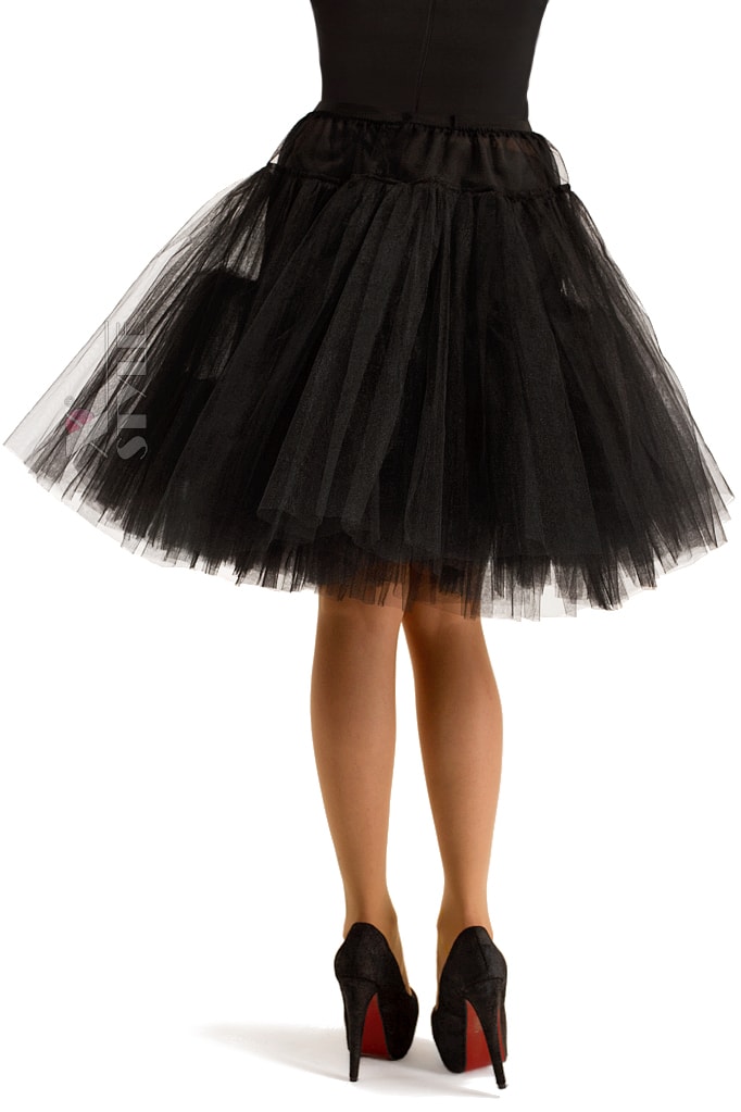 Black Multi-layered Petticoat X7157, 3