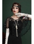 Нарядная мантия-шаль с пайетками UF-Vintage
