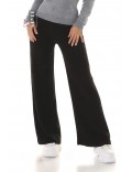 Широкі чорні штани палаццо X8131