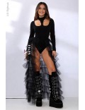 MIDNIGHT Festival Costume with a Train Skirt
