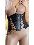Кожаный корсет со шнуровками K1194